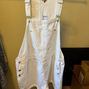 Old Navy White Overalls XXL